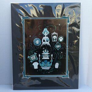 Disney Parks Haunted Mansion Print Wonderground Madame Leota Hitchhiking Ghosts